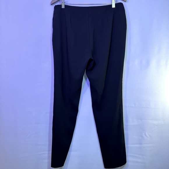 Neiman Marcus Black Career Business Workwear Dress Pants Trousers Side Zipper 10 - Picture 3 of 8